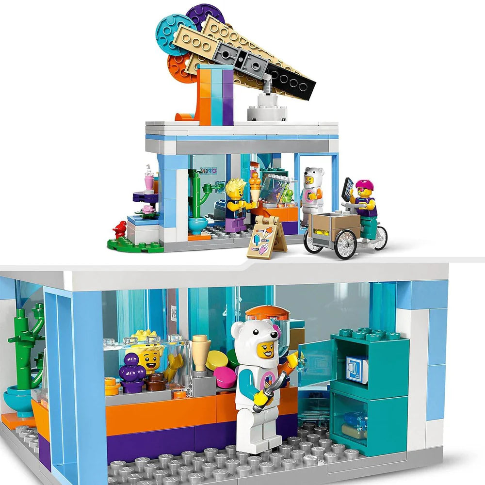 LEGO City Ice-Cream Shop 60363 Building Toy Set, Includes a Cargo Bike, 3 Minifigures and Lots of Fun Features and Accessories for Imaginative Role Play, Great Birthday Gift Idea for Kids