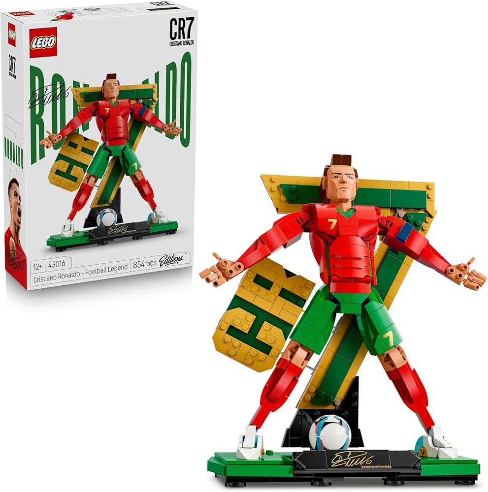 LEGO® Editions Cristiano Ronaldo – Soccer Legend - Building Set for Kids - Soccer Decor - 43016