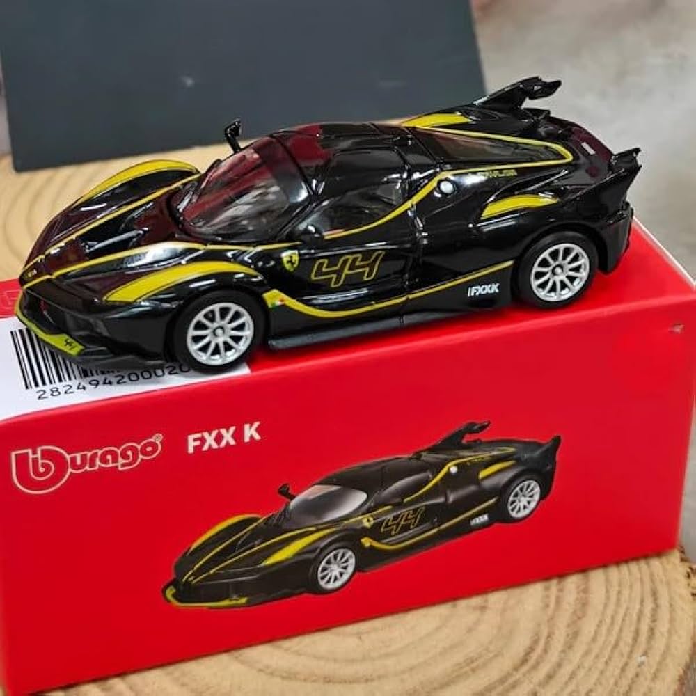 BBURAGO FXX K BLACK-1:64 DIECAST SCALE MODEL
