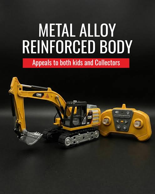 TRASPED 1:64 Scale MINI Alloy RC Excavator