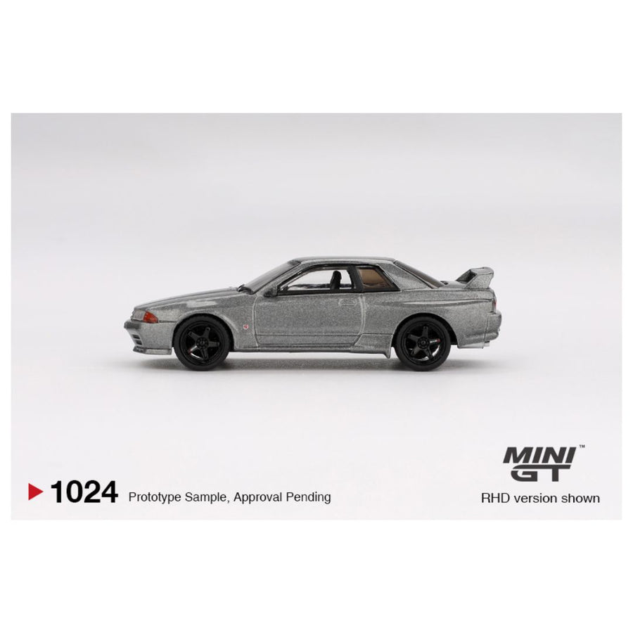 Mini GT #1024: Nissan Skyline GT-R (NISMO BNR32 CRS Version) Dark Metal Gray