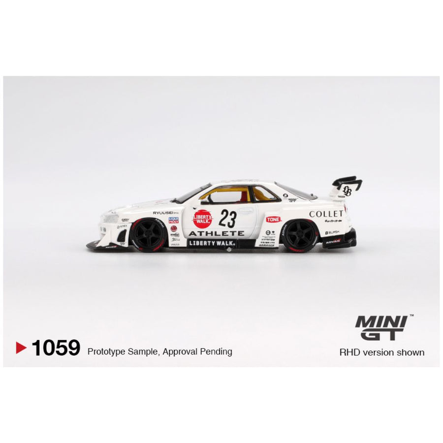 Mini GT Blister 1059: Nissan LB-ER34 Super Silhouette ATHLETE/COLLET