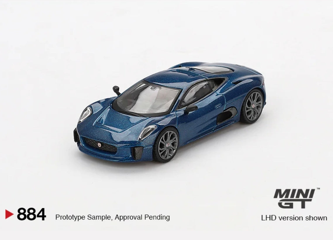 MiniGT 884 Jaguar C-X75 Blue