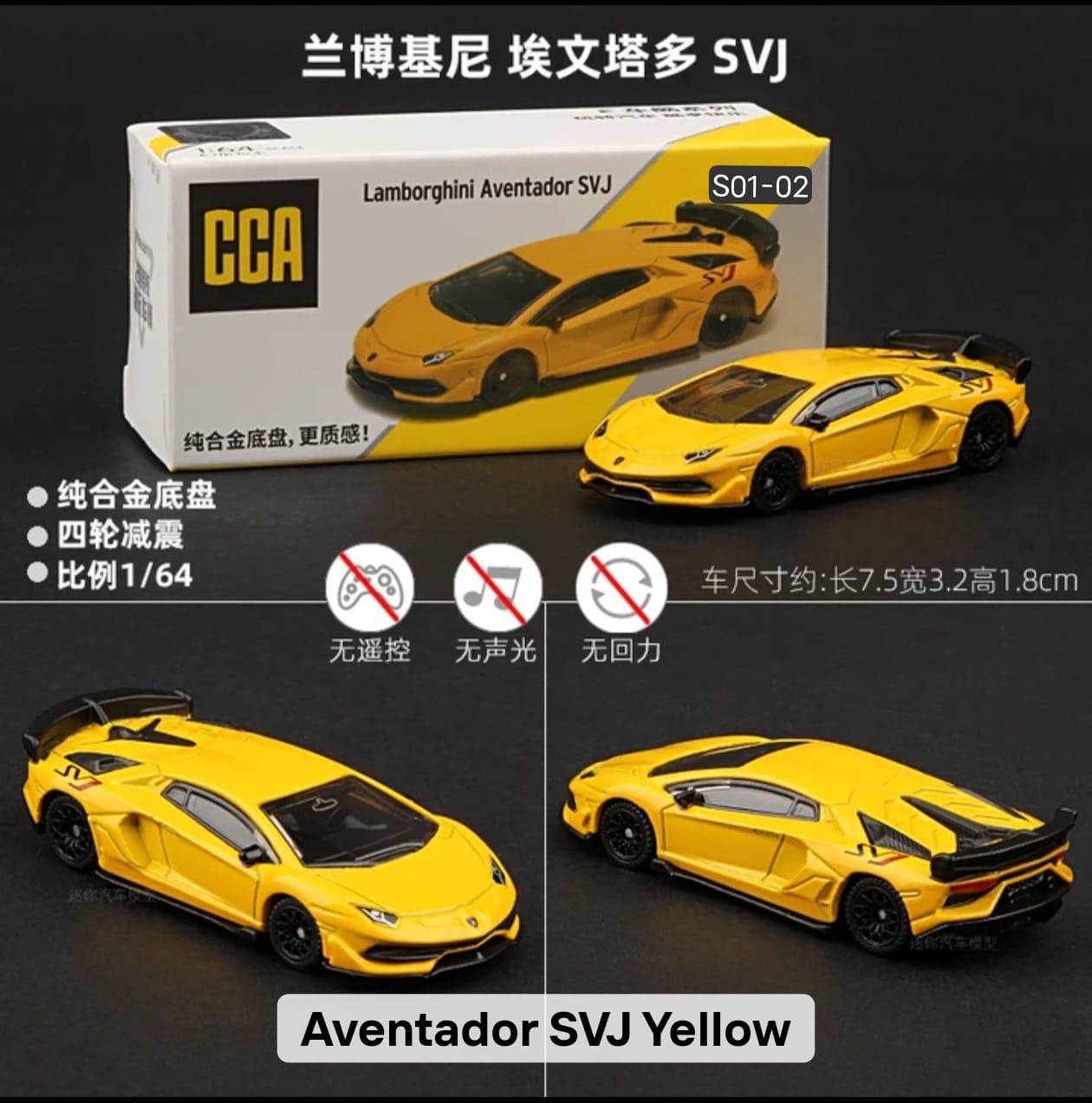 CCA Lamborghini Aventador svj 1:64 Scale S01-02