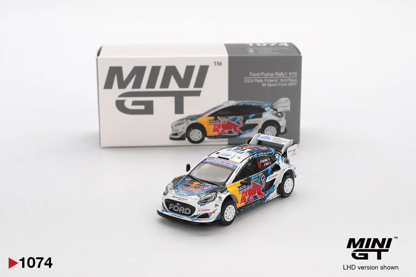 MiniGT 1074 Ford Puma Rally1 #16 M-Sport Ford WRT 2024 Rally Finland 3rd Place