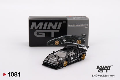 Mini GT 1081: Lamborghini Countach LB-Works Black