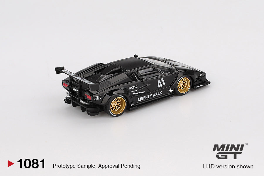 Mini GT 1081: Lamborghini Countach LB-Works Black