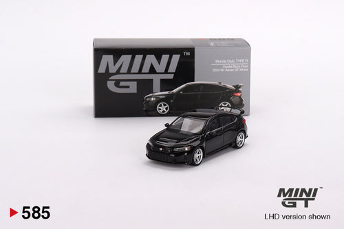 MiniGT 585 Honda Civic TYPE R 2 - Crystal Black Pearl (2023 W)/ Advan GT