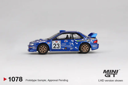 MiniGT 1078 Subaru Impreza WRC99 #23 2000 Acropolis Rally.
