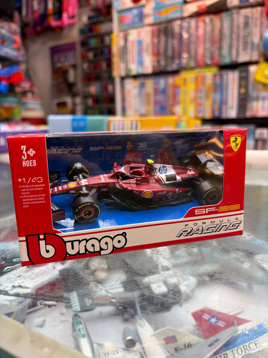 OFFICIAL BBURAGO 2025 FERRARI SF-25 NO 16 CHARLES LECLERC AUSTRALIA GP - SCALE 1 : 43 DIECAST SCALE MODEL