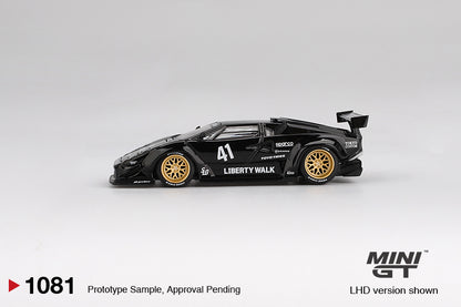 Mini GT 1081: Lamborghini Countach LB-Works Black