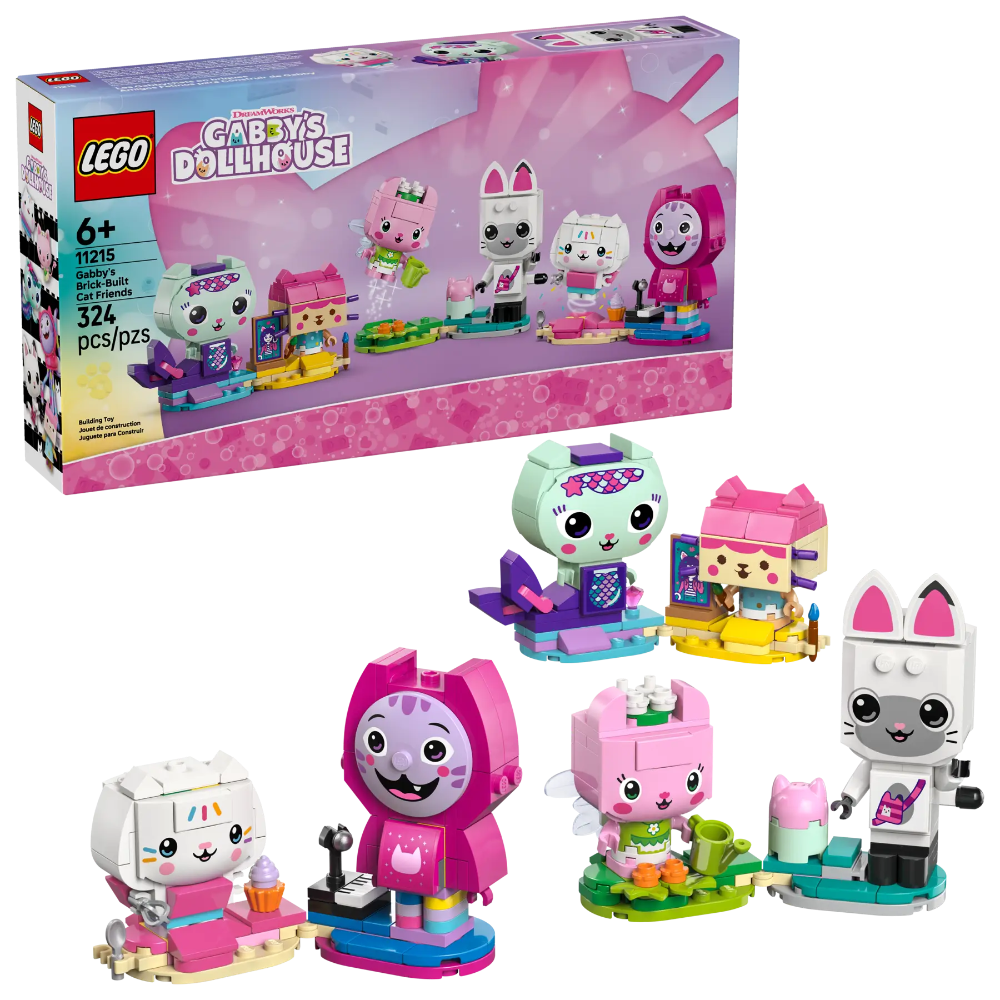 Lego 11215 Gabby's Dollhouse Gabby's Brick-Built Cat Friends (324 Pieces)