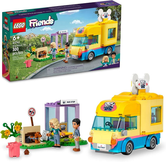 LEGO Friends Dog Rescue Van 41741 Building Toy Set (300 Pieces)|Multicolor