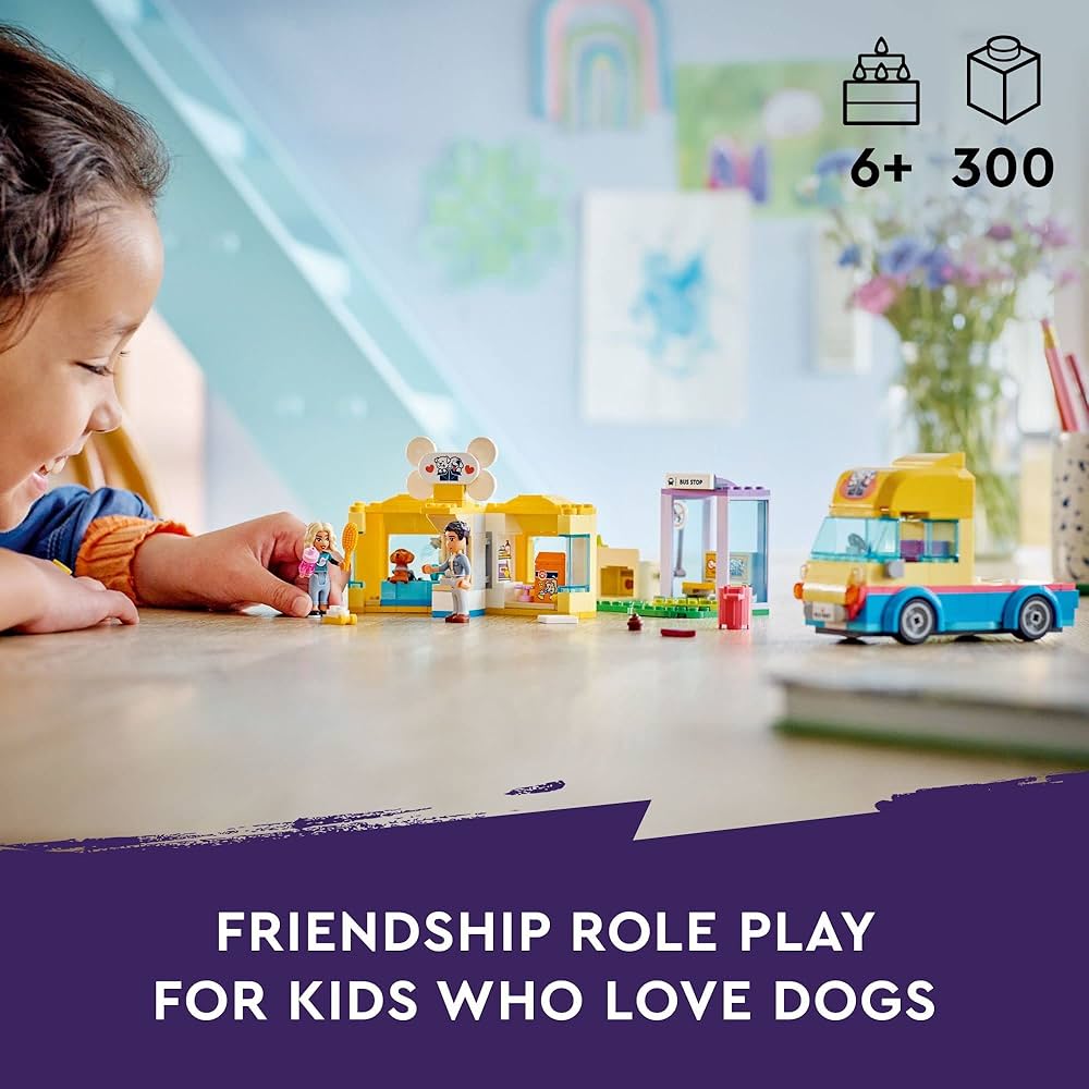 LEGO Friends Dog Rescue Van 41741 Building Toy Set (300 Pieces)|Multicolor
