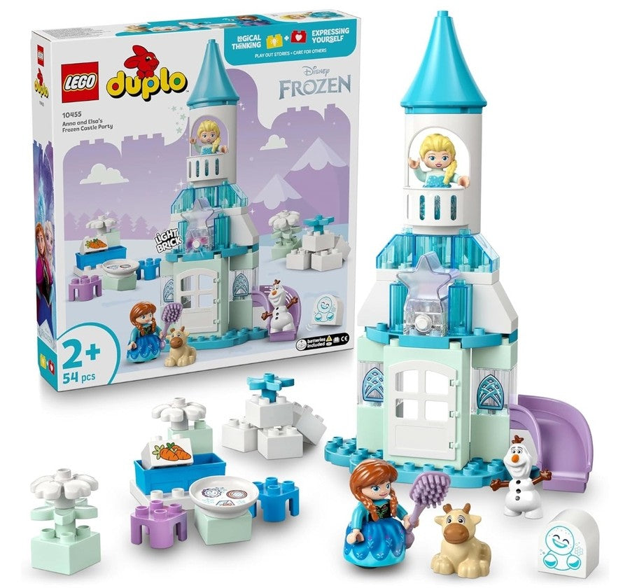 LEGO Duplo Disney Anna and Elsa’s Frozen Castle Party Buildable Toddler Toy 10455 Building Blocks for Age 2Y+