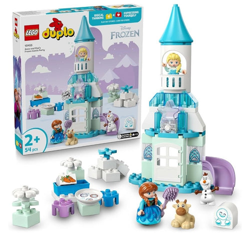 LEGO Duplo Disney Anna and Elsa’s Frozen Castle Party Buildable Toddler Toy 10455 Building Blocks for Age 2Y+