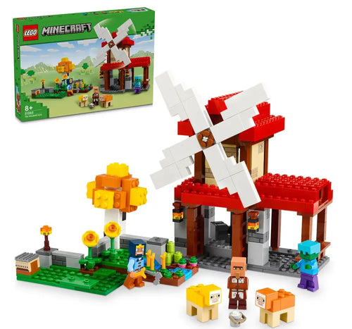 Lego Minecraft The Windmill Farm Video-Game Set Gift 21262 (462 Pieces)