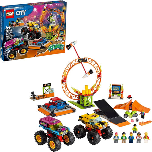 LEGO City Stunt Show Arena 60295 Building Kit (668 Pcs),Multicolor