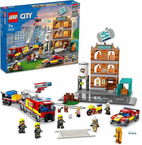 LEGO City Fire Brigade 60321 Building Kit (766 Pcs),Multicolor