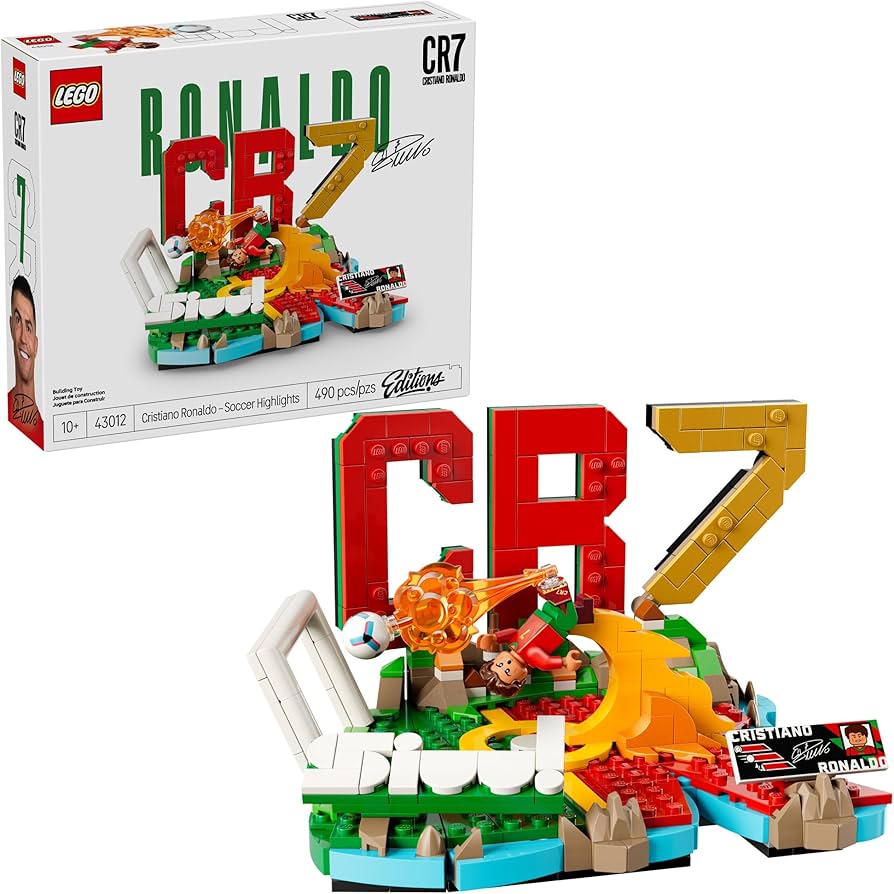 LEGO® Editions Cristiano Ronaldo – Soccer Highlights - Soccer Decor Building Set for Kids - 43012