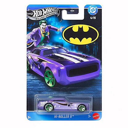 Hot Wheels 2026 DC Comics Batman-Themed Silver Celebration Series 1:64 Scale - Set Of 5 Cars indian card