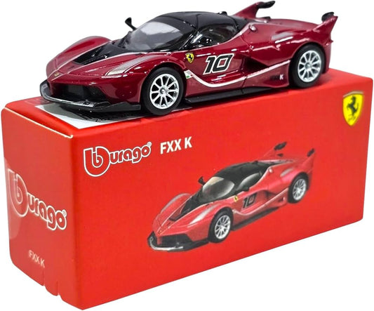 Bburago - FXX K Die-Cast Model Car, 1:64 Scale, Premium Metal Body, High-Detail Finish, Free-Rolling Wheels