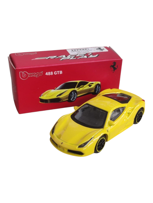 BBURAGO 488 GTB - 1 : 64 DIECAST SCALE MODEL