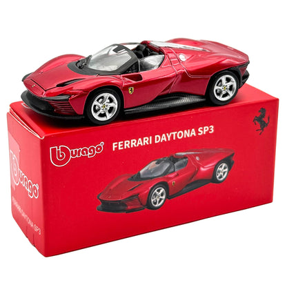BBURAGO FERRARI DAYTONA RED SP3- 1:64 DIECAST SCALE MODEL