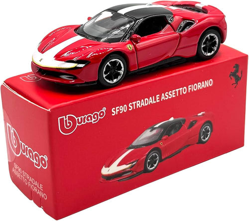 BBURAGO SF90 STRADALE ASSETTO FIORANO - 1 : 64 DIECAST SCALE MODEL