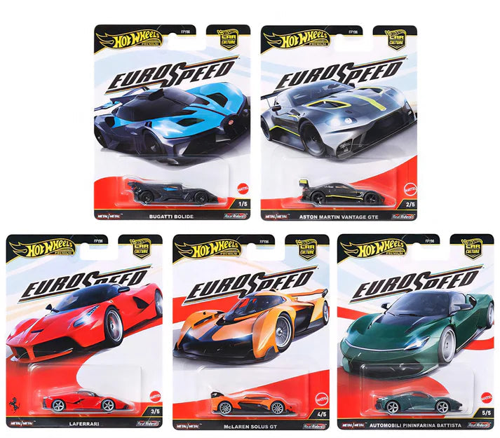 Hot Wheels Premium Car Culture : Euro Speed Set of 5
