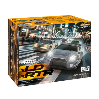 1:64 Scale Dodge Challenger 3602 Desktop Drift RC Car – 2.4GHz Mini RTR Remote Control Car