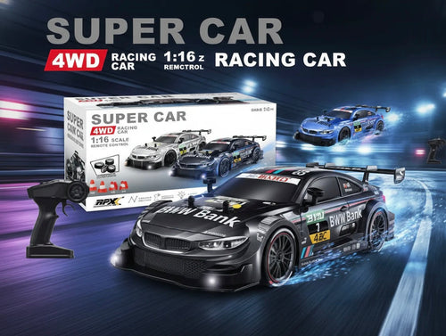 BMW Bank Remote Control Drift Car 1:16 4WD 2.4GHz High Speed Racing Car With Spray