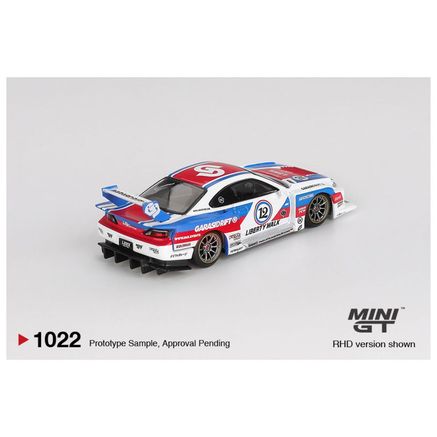 Mini GT Blister 1022 blister: Nissan LB-Super Silhouette S15 SILVIA GARASIDRIFT x LBWK 2025