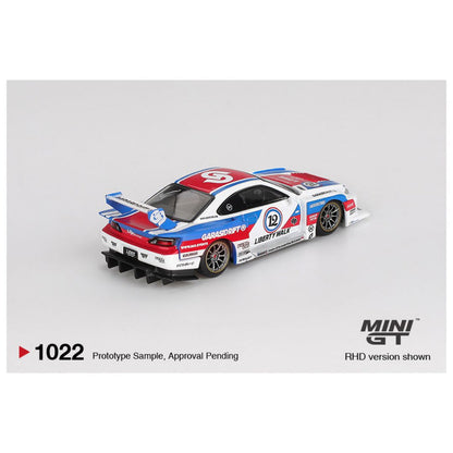 Mini GT Blister 1022 blister: Nissan LB-Super Silhouette S15 SILVIA GARASIDRIFT x LBWK 2025