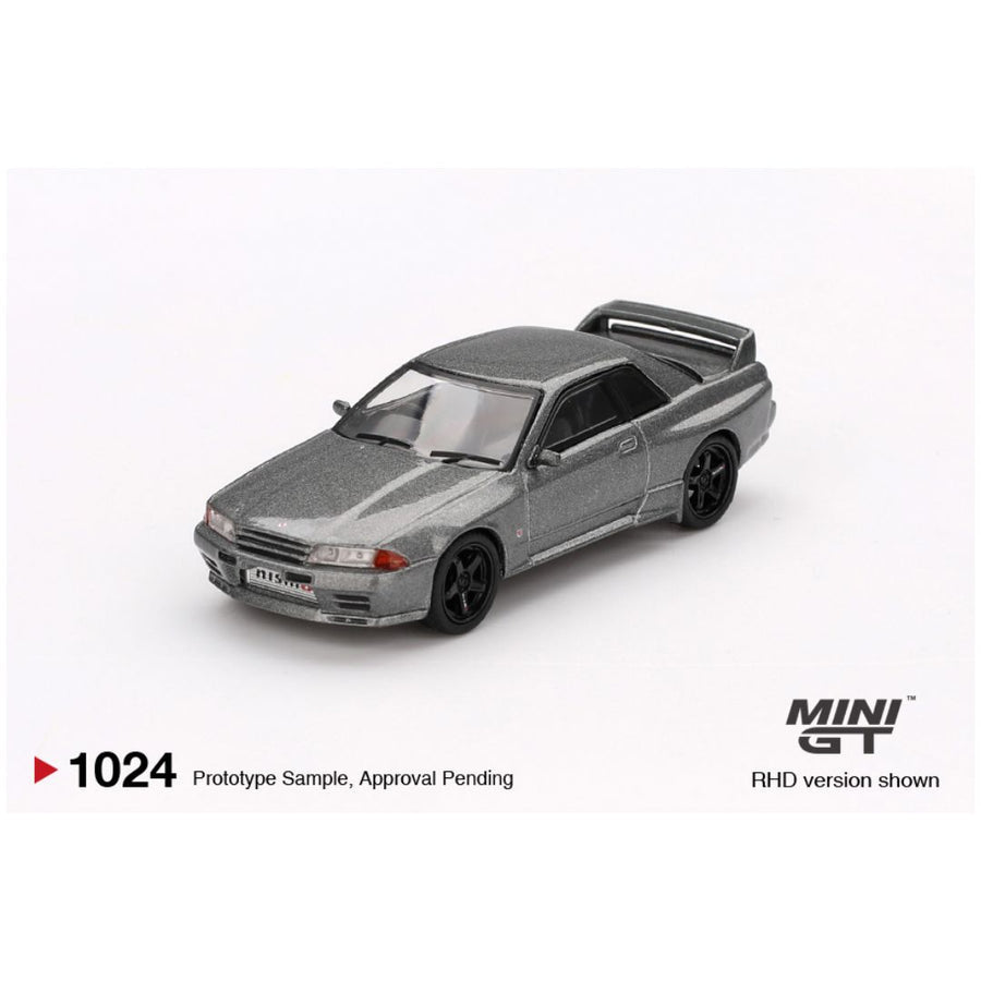 Mini GT #1024: Nissan Skyline GT-R (NISMO BNR32 CRS Version) Dark Metal Gray