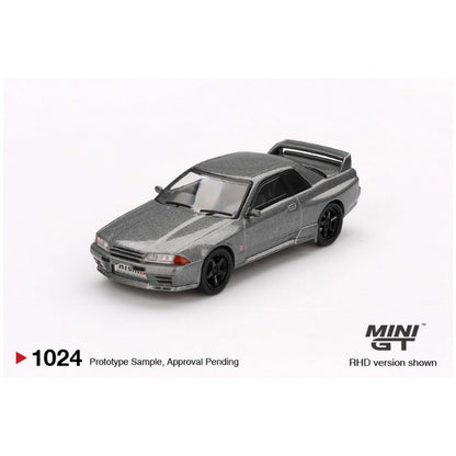 Mini GT #1024: Nissan Skyline GT-R (NISMO BNR32 CRS Version) Dark Metal Gray