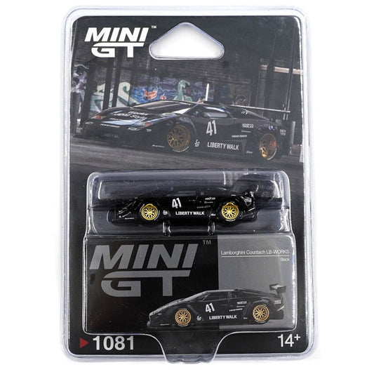 Mini GT Blister 1081: Lamborghini Countach LB-Works Black