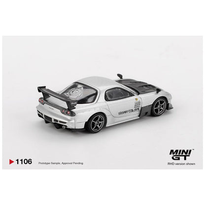 Mini GT #1106: Mazda RX-7 RE-Amemiya Silver Metallic