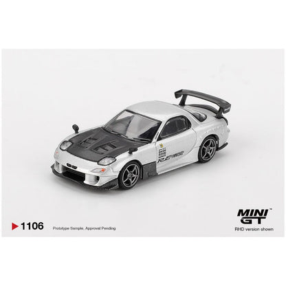 Mini GT #1106: Mazda RX-7 RE-Amemiya Silver Metallic