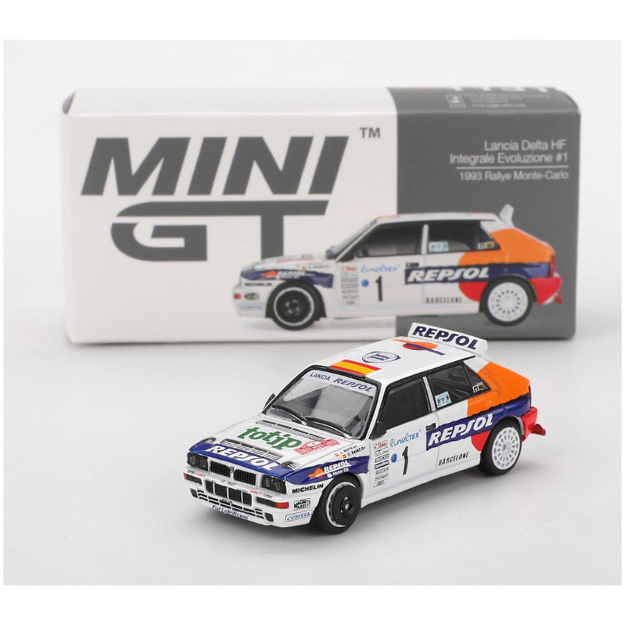 Mini GT #1131: Lancia Delta HF Integrale Evoluzione #1 1993 Rallye Monte-Carlo