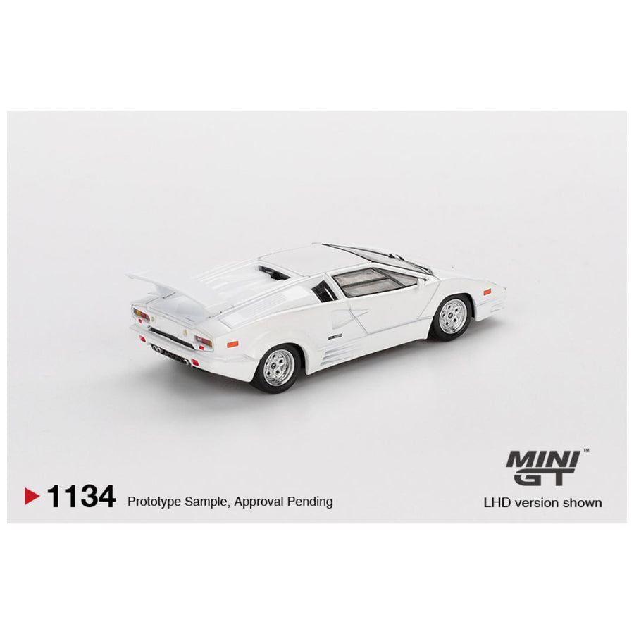 Mini GT #1134: Lamborghini Countach 25th Anniversary White
