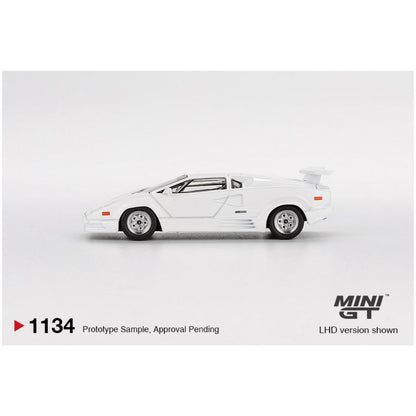 Mini GT #1134: Lamborghini Countach 25th Anniversary White
