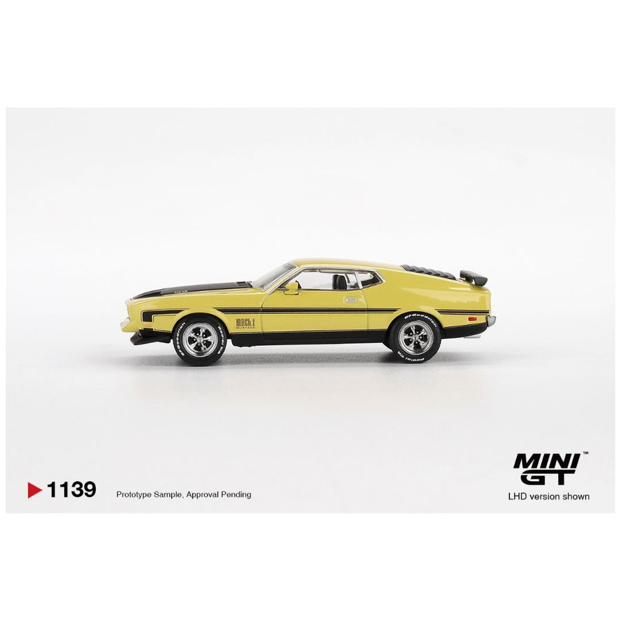 Mini GT #1139: Ford Mustang Mach1 Grabber Yellow