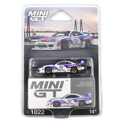 Mini GT Blister 1022 blister: Nissan LB-Super Silhouette S15 SILVIA GARASIDRIFT x LBWK 2025