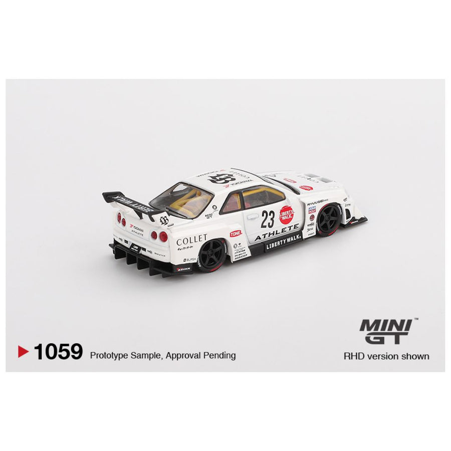 Mini GT Blister 1059: Nissan LB-ER34 Super Silhouette ATHLETE/COLLET