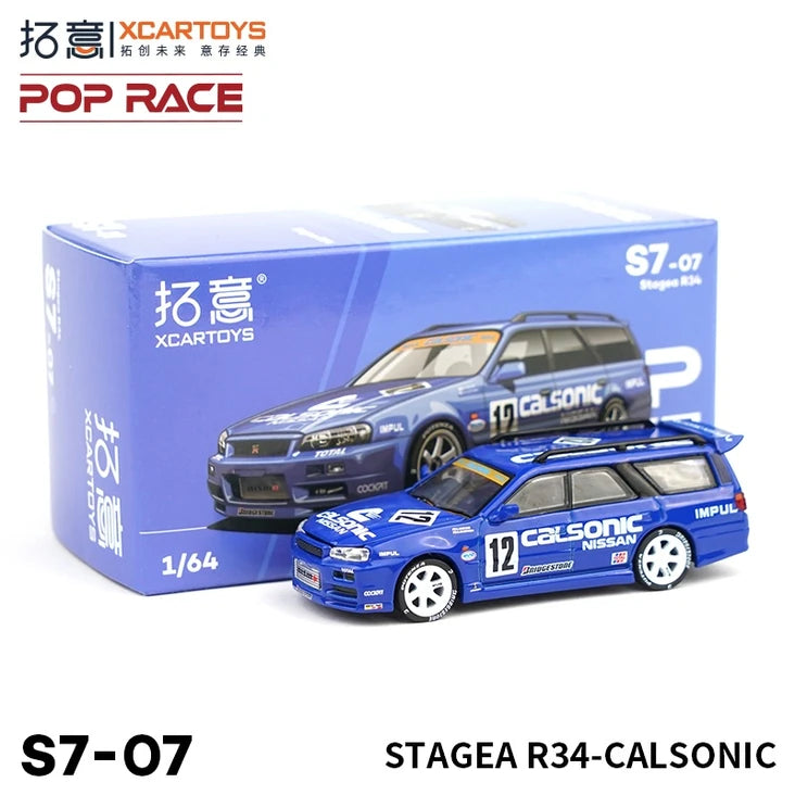 POP RACE S7-07 Nissan Skyline R34 Stagea Calsonic Combi OVP New