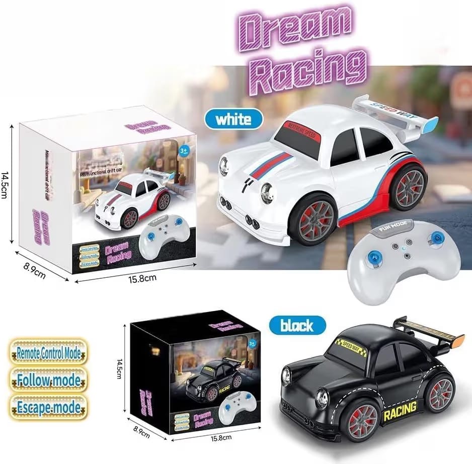 Mini Multi-Functional RC Racing Car for Kids 3+ – High Speed Remote Control Toy with Follow & Escape Mode | Indoor & Outdoor Play
