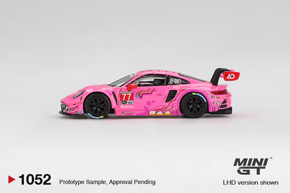 MiniGT 1052 Porsche 911 GT3 R #77 AO Racing 2024 IMSA Road America