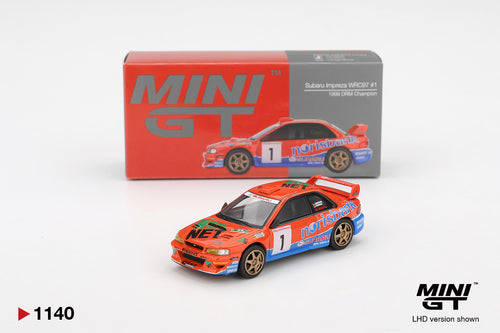 Mini GT 1140 1/64 Subaru Impreza WRC97 #1 1999 DRM Champion