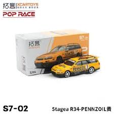 Pop Race S7-02 Nissan Stagea Pennzoil Yellow